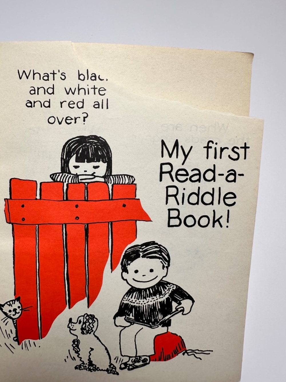Vintage 1974 Scholastic Read-A-Riddle / Pick-A-Joke Flip Book | Kids Joke Book - Picture 13 of 13